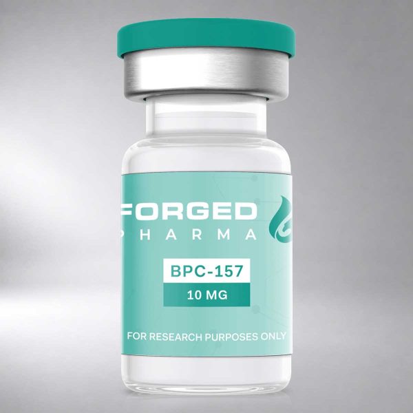 Forged Pharma BPC-157 10mg research peptide vial